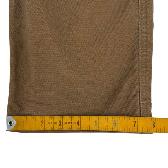 Livsn Men's Flex Organic Cotton Canvas Pant V2 Brown 38x32 - Picture 14 of 16